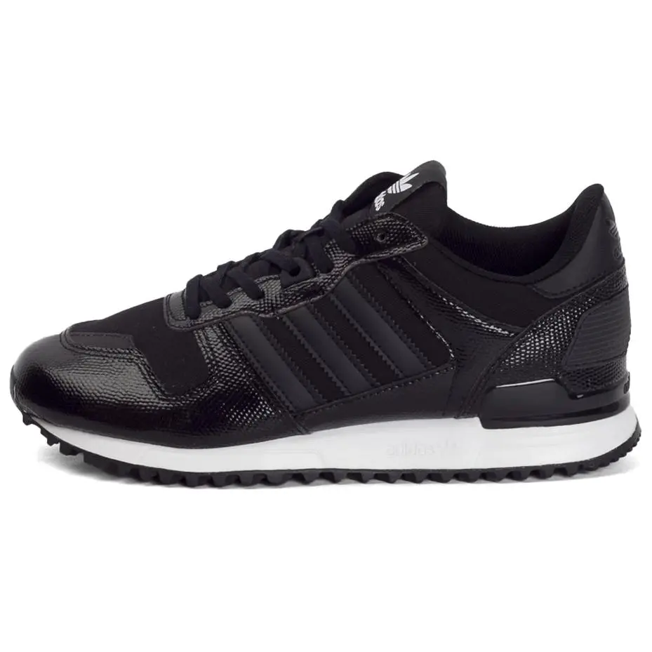 Adidas Originals ZX 700 Slip Resistant Abrasion Resistant Low top Casual Shoes Women's Black