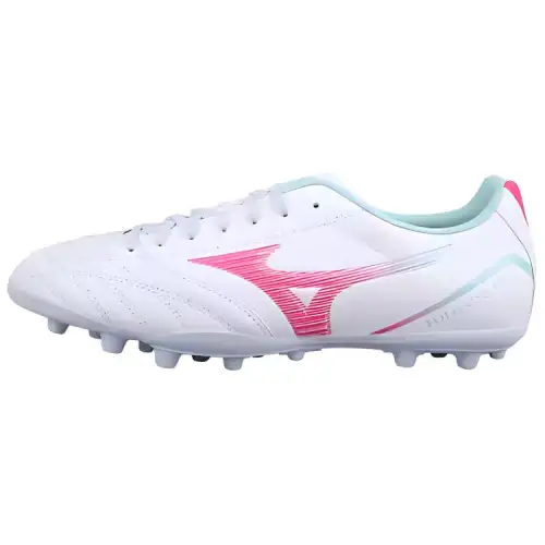 Mizuno AG Artificial Ground Slip Resistant Abrasion Resistant Soccer Shoes Men's White Pink