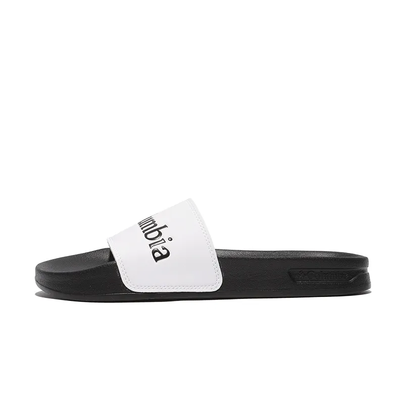 Columbia Synthetic Leather Sports Slippers Men's White