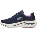 Skechers Sport Textile, Synthetic Leather Low top Casual Shoes Women's Marine Blue