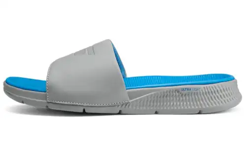Skechers Slip Resistant Slide Slippers Men's Gray Blue