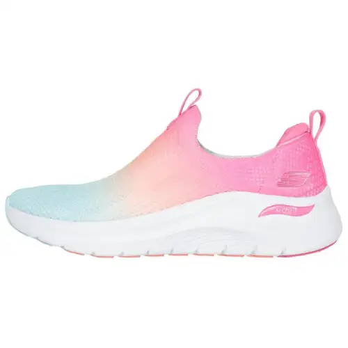 Skechers ARCH FIT 2.0 Low top Casual Shoes Women's Pink White