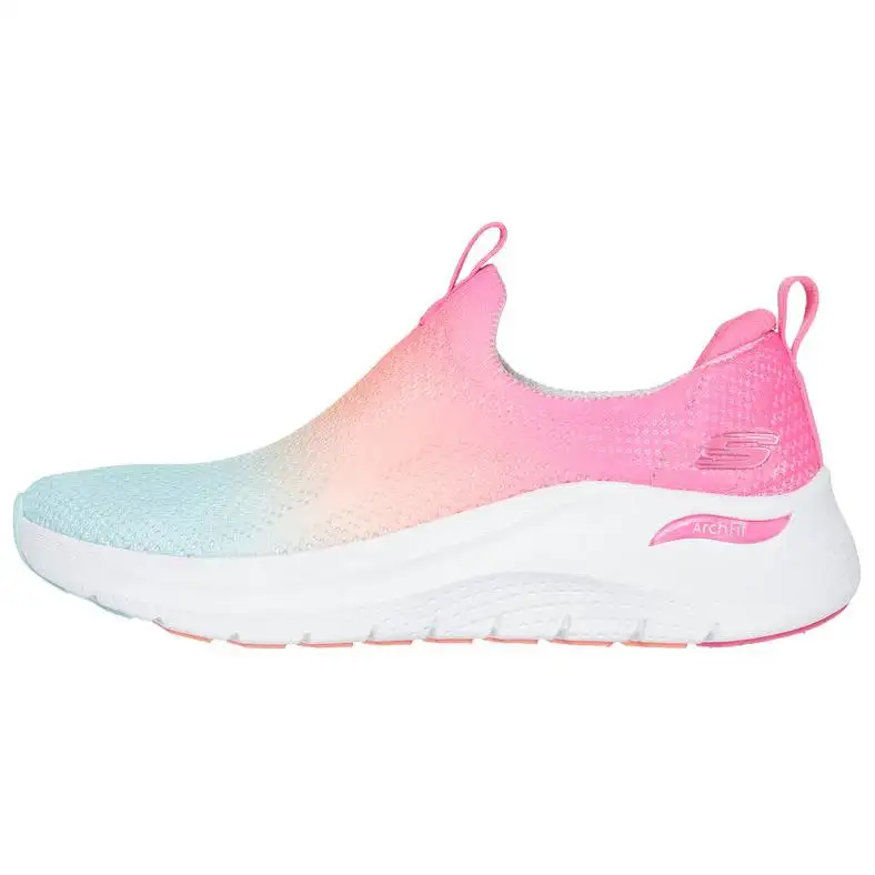 Skechers ARCH FIT 2.0 Low top Casual Shoes Women's Pink White