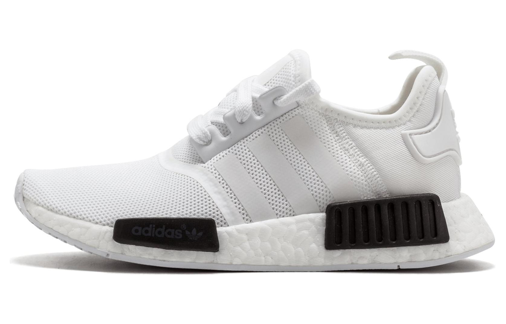 Кроссовки adidas NMD_R1 (бело-черные)