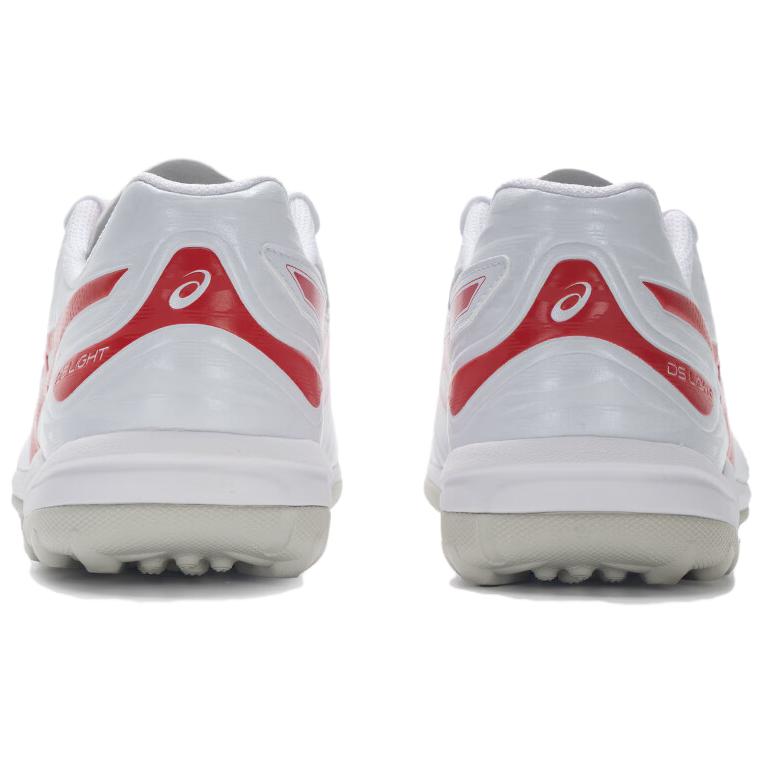 ASICS TF Turf Artificial Turf Abrasion Resistant Soccer Shoes Men’s White Red