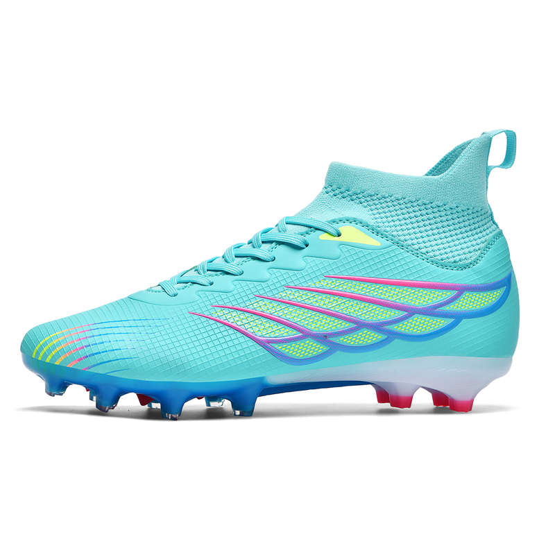 WEJIESS Soft Ground Slip Resistant Abrasion Resistant Slip Resistant Abrasion Resistant Soccer Shoes Unisex
