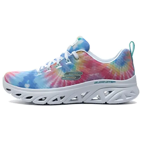 Skechers Glide Step Mesh Low top Running Shoes Women's Blue Pink