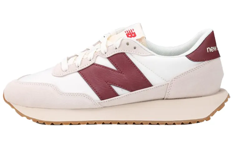 New Balance 237 White Burgundy