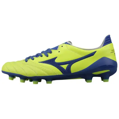 Mizuno AG Artificial Ground Cushioning Abrasion Resistant Cushioning, Wear Resistant Soccer Shoes Men's Green Blue