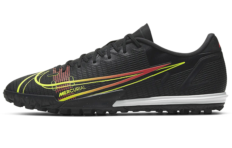 Nike Mercurial Vapor 14 Academy round head TF (glue spikes) hard grass artificial grass shock-absorbing non-slip wear-resistant football shoes women's black