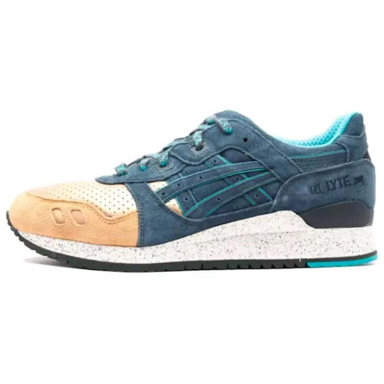 Asics Abrasion Resistant Abrasion Resistant Low top Casual Shoes Unisex Blue White Yellow