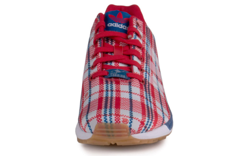 Мужские кроссовки CLOT x adidas originals ZX Flux 'Clot' (бело-красно-синие) — Белый / красный / синий — фото 3