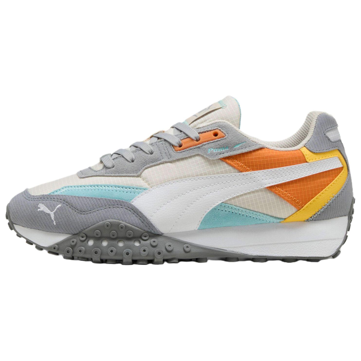 PUMA Blktop Rider Abrasion Resistant Low top Casual Shoes Men's White Gray