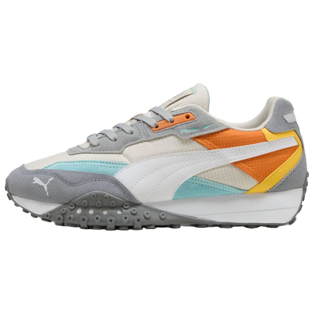 PUMA Blktop Rider Abrasion Resistant Low top Casual Shoes Men's White Gray