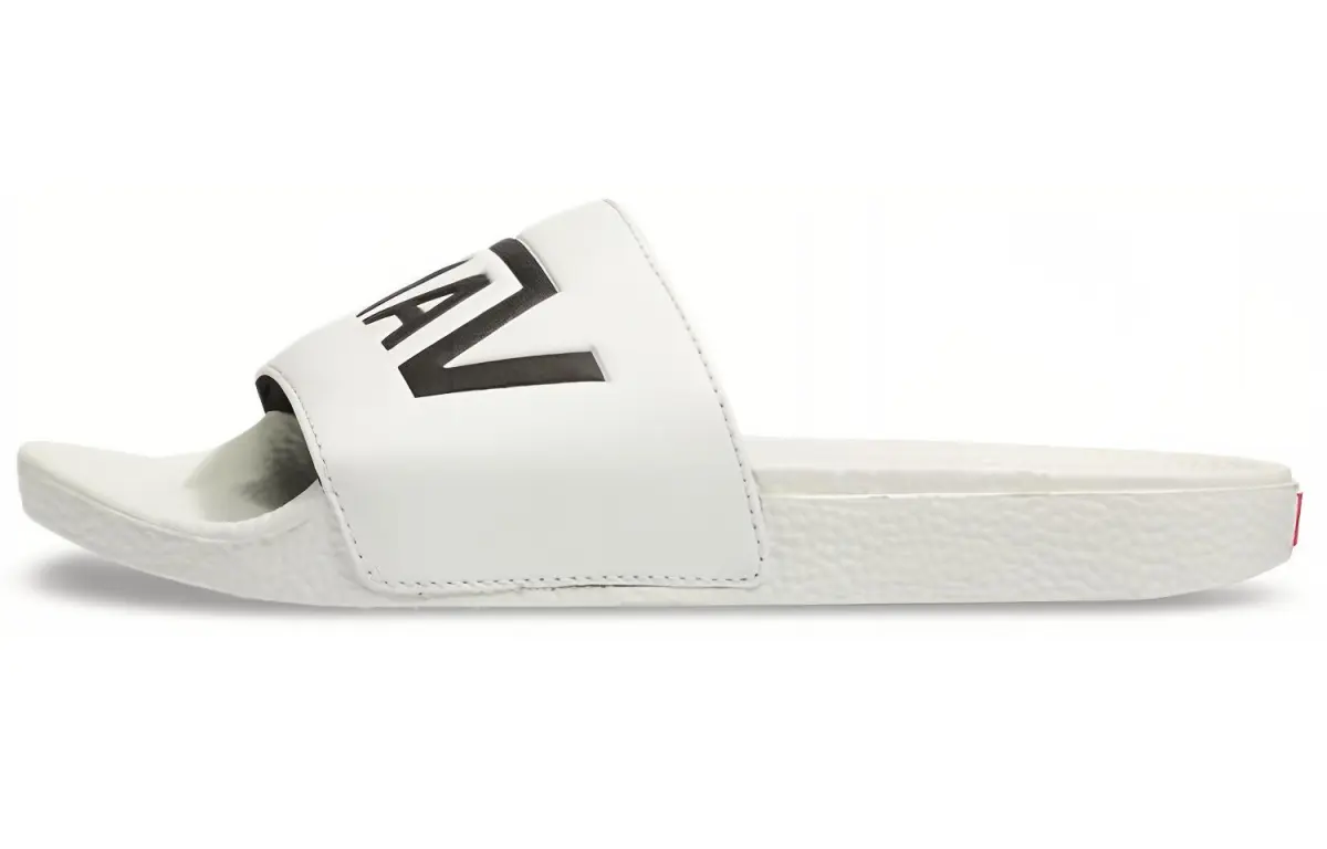 Vans Slide On White Slippers Women's