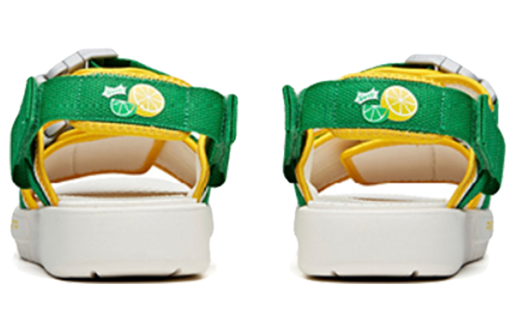 Мужские шлепанцы Anta Sprite Slides (бело-зелено-желтые) — фото 4