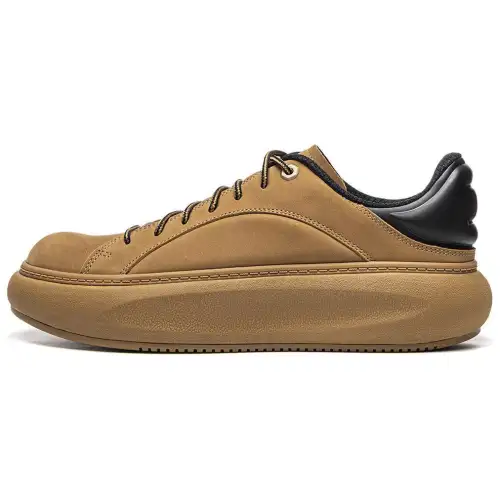 Li Ning Slip Resistant Abrasion Resistant Low top Casual Shoes Men's Yellow Black
