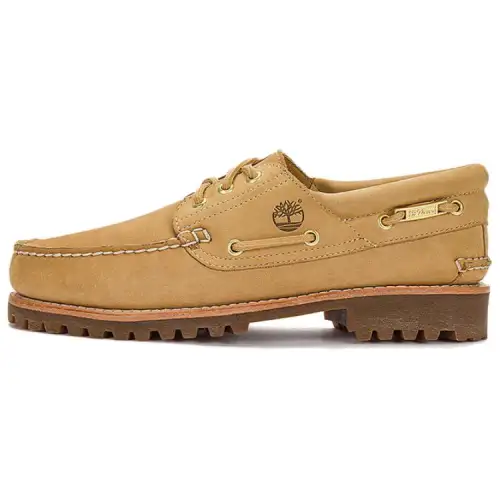 Timberland Slip Resistant Abrasion Resistant Low top Casual Shoes Unisex Light Beige