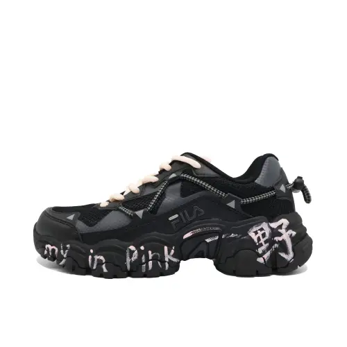 FILA Cat Claw Casual Shoes Unisex Low Top Pink