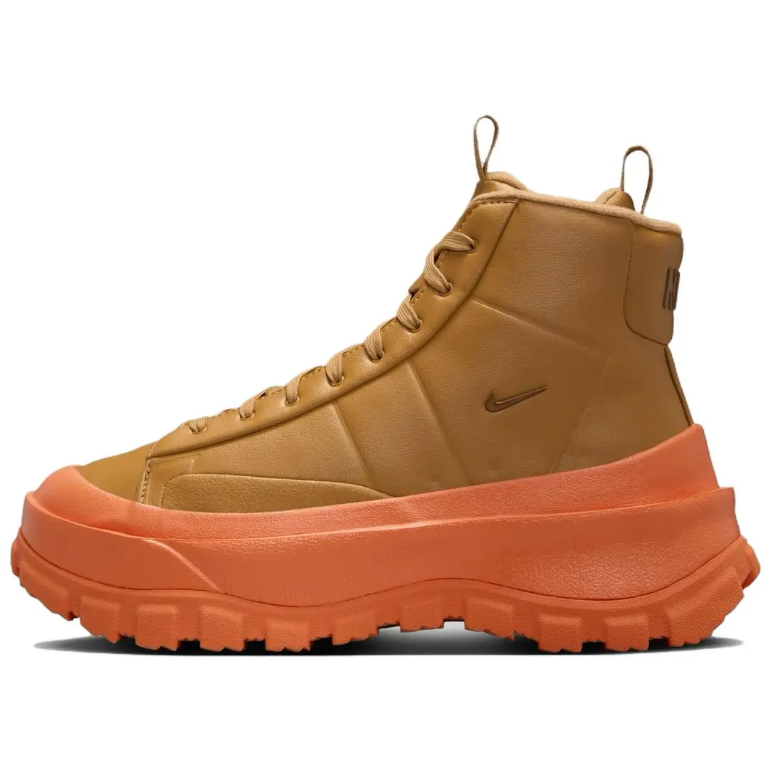 Nike Blazer Roam Mid Flax Safety Orange Racer Blue Light British Tan Women's