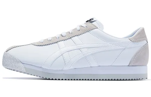 Onitsuka Tiger Corsair Cow Leather Cushioning, Wear Resistant Low top Casual Shoes Unisex White