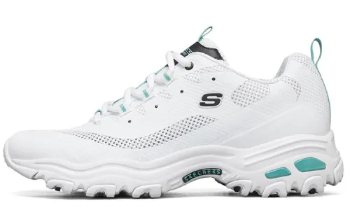 Skechers D Lites 1.0 Low Running Shoes White/Green