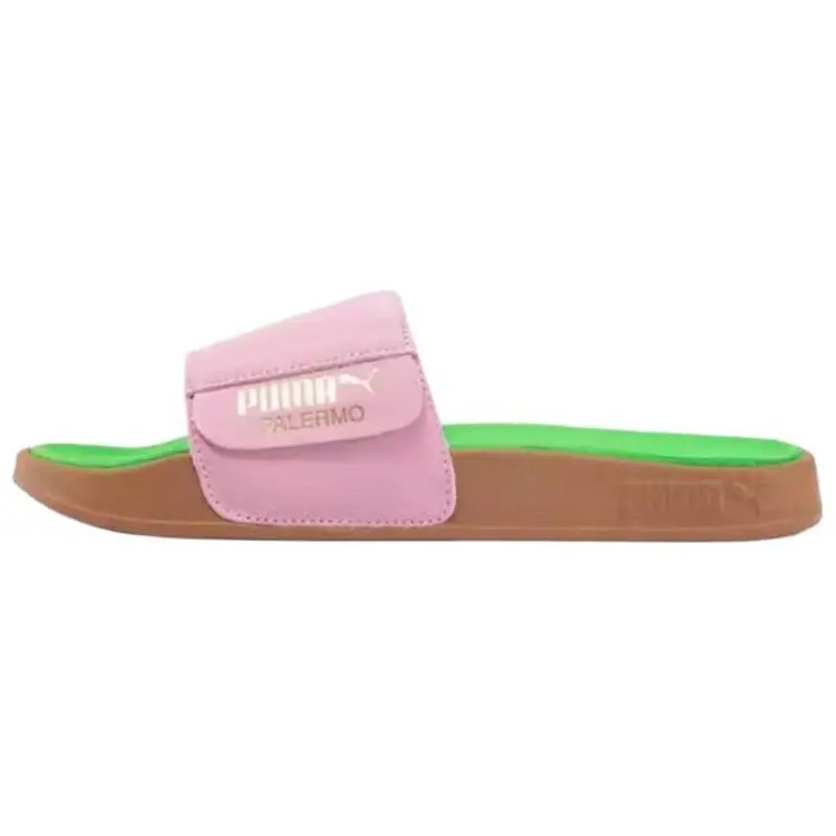 PUMA Leadcat 2.0 Abrasion Resistant Slide Slippers Unisex Pink Gold Green