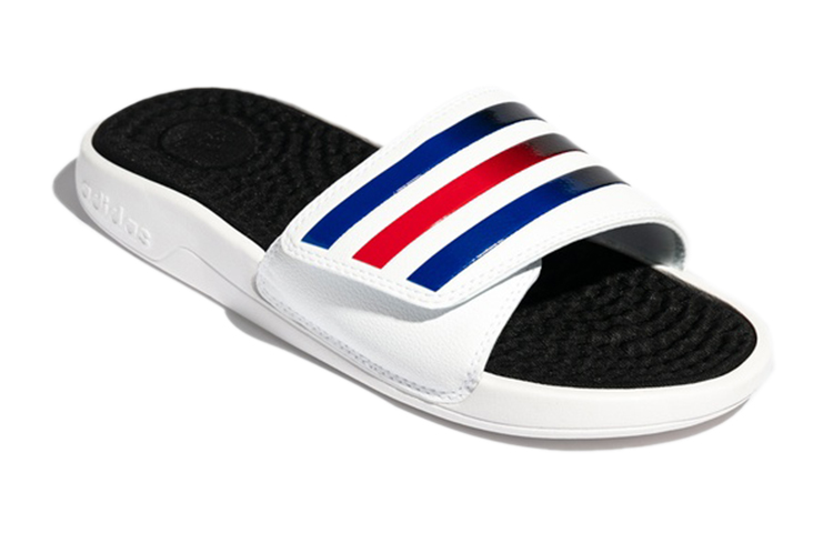 Шлепанцы adidas Adissage (бело-сине-красные) — Белый / синий / красный — фото 3
