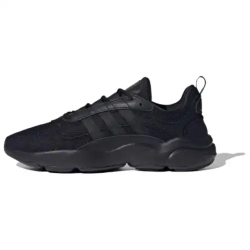 Adidas Originals Haiwee Fabric Slip Resistant Abrasion Resistant Low top Casual Shoes Unisex Black