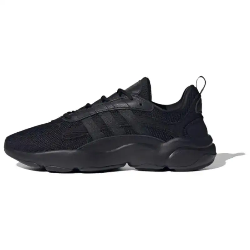 Adidas Originals Haiwee Fabric Slip Resistant Abrasion Resistant Low top Casual Shoes Unisex Black