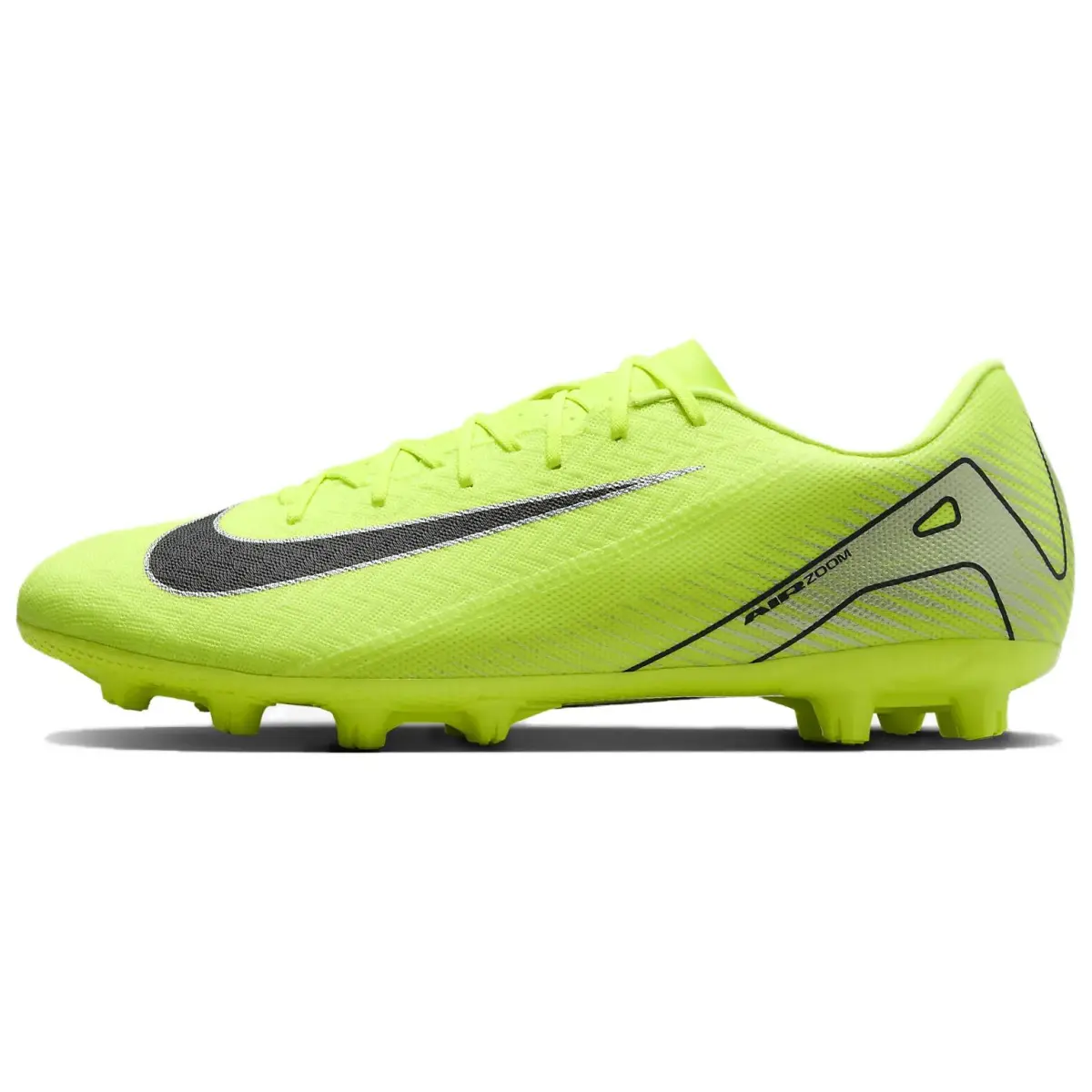 Nike Mercurial Vapor 16 HG Hard Ground Slip Resistant Abrasion Resistant Soccer Shoes Men's Neon Green Black