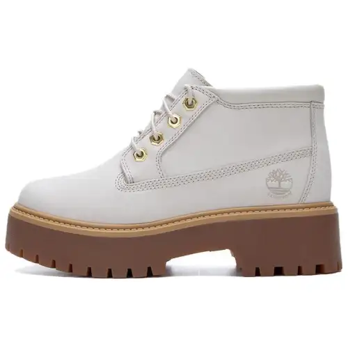 Timberland Stone Street Slip Resistant Abrasion Resistant Mid top Casual Shoes Women's Beige