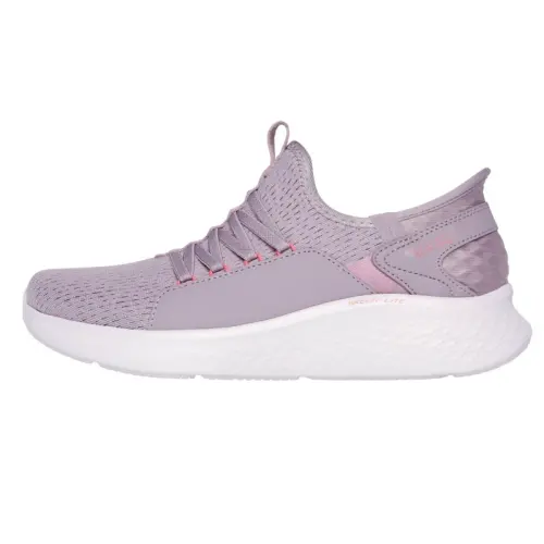 Skechers Slip Ins Breathable And Lightweight Low top Casual Shoes Women's Purple Pink