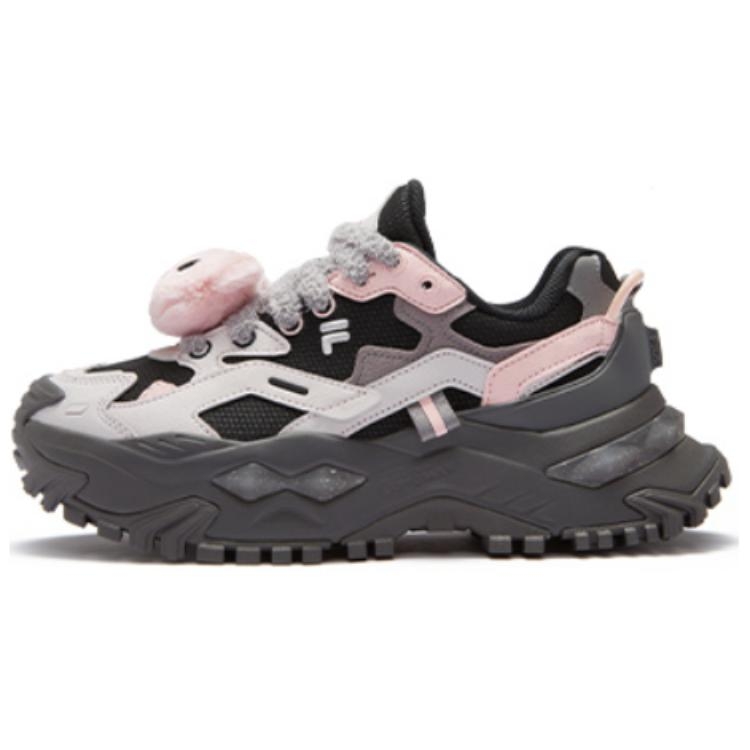 Женские кроссовки Fila FILA FUSION BIANCO (черно-фиолетовые)