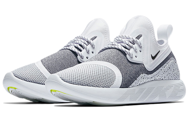 Женские кроссовки Nike LunarCharge (серый / белый) — фото 3