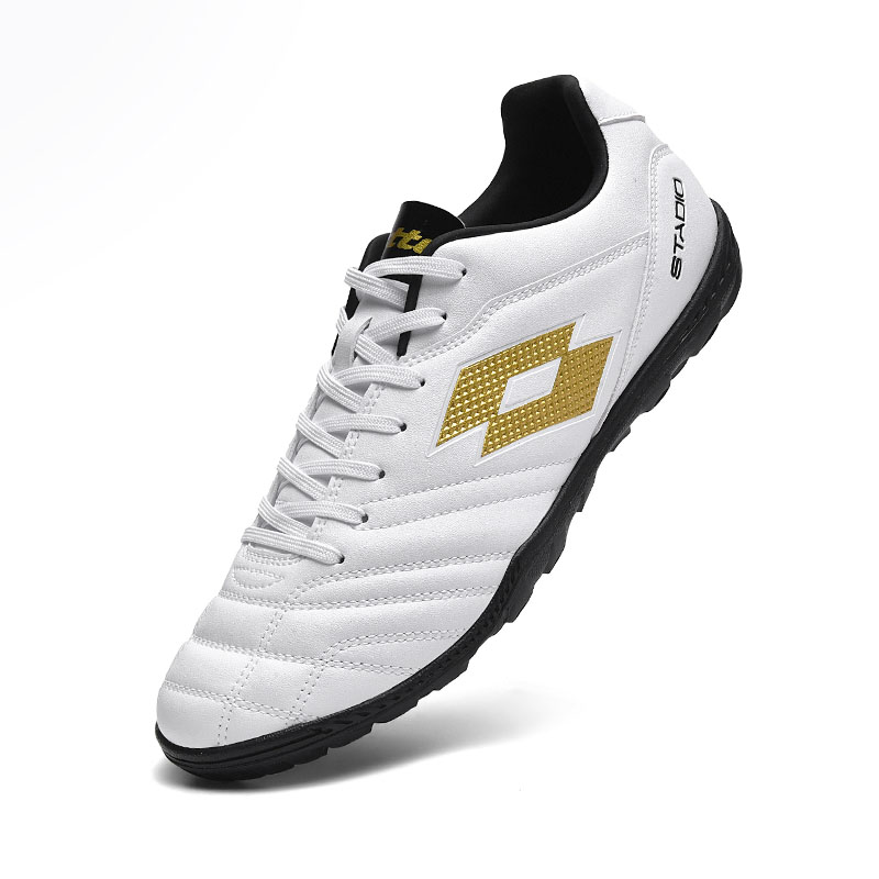 LOTTO TF Turf Coverage Abrasion Resistant Lightweight Soccer Shoes Men’s White