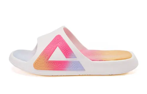 PEAK State Pole Slip Resistant Abrasion Resistant Slide Slippers Men's Beige White Pink