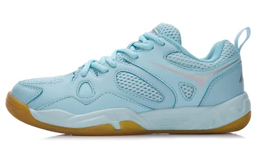 Li Ning Feather Slip Resistant Abrasion Resistant Low top Running Shoes Women's Light Blue