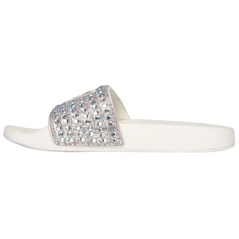 Beverly Hills x Skechers CALI Slide Slippers Women's White