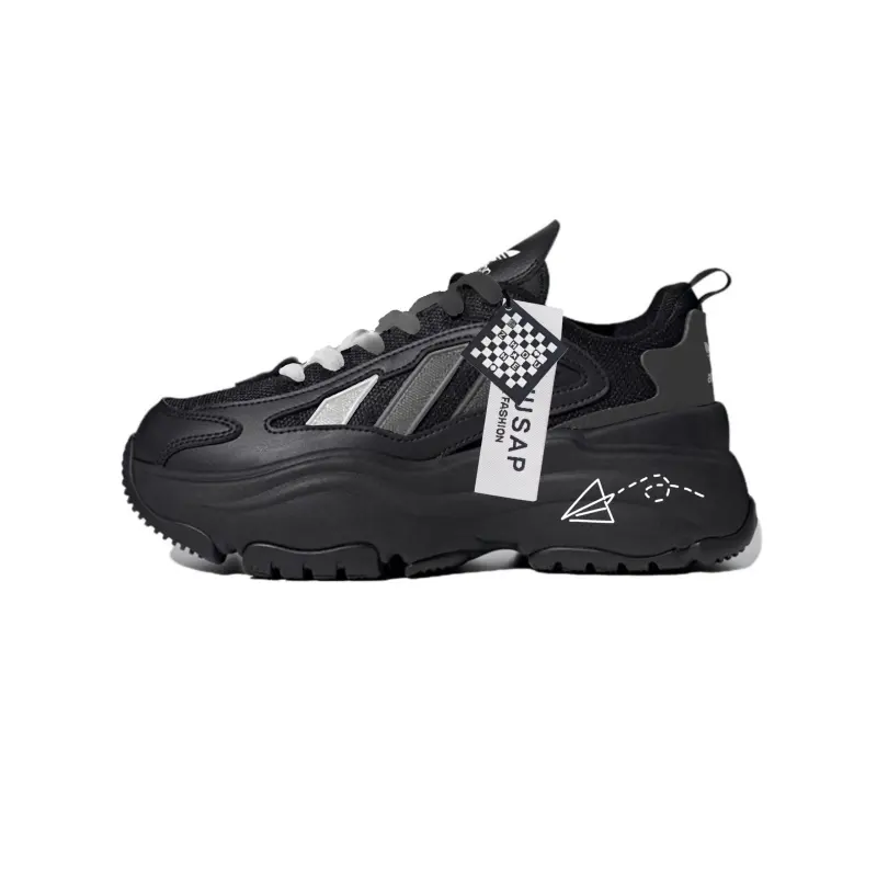 Adidas Originals OZGAIA Slip Resistant Abrasion Resistant Low top Casual Shoes Women's Black White
