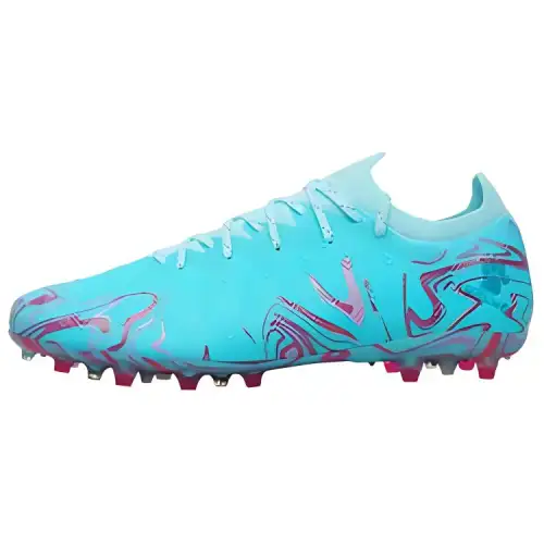 KELME MG Multi Ground Artificial Turf Slip Resistant Abrasion Resistant Soccer Shoes Men's Light Blue