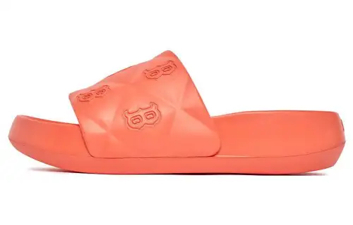 MLB Slipper Chunky Bouncer Slide Boston Red Sox Slip Resistant Abrasion Resistant Sports Slippers Unisex Orange