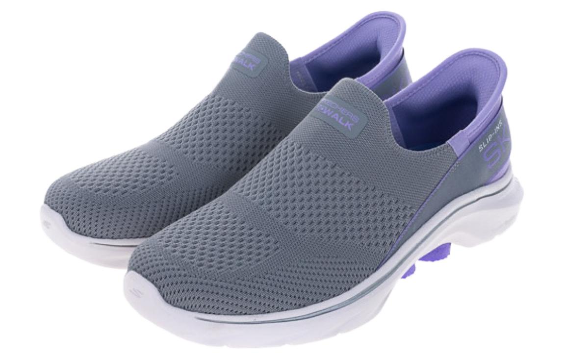 Skechers GO WALK 7 Walking Shoes Women’s Low Top Gray Purple