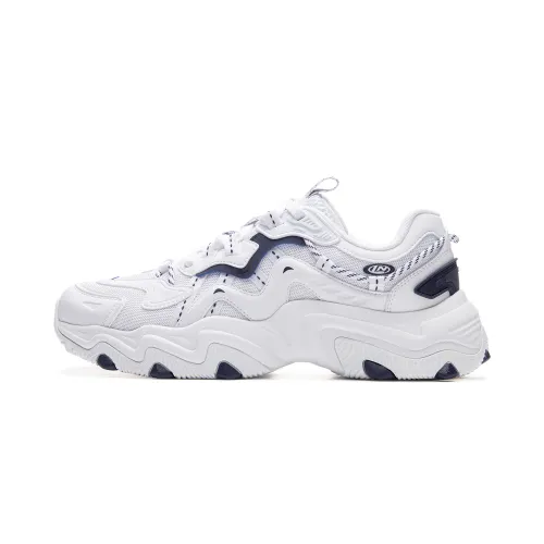 Li Ning Cat Paw Lite 2 Cushioning Height Increasing Low top Casual Shoes Men's White