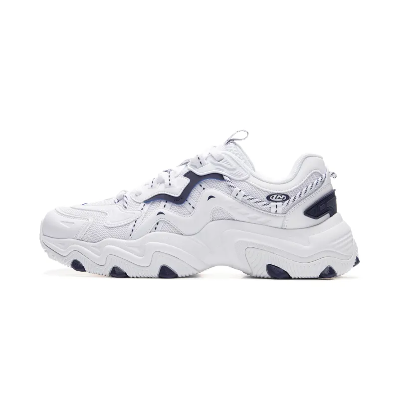 Li Ning Cat Paw Lite 2 Cushioning Height Increasing Low top Casual Shoes Men's White