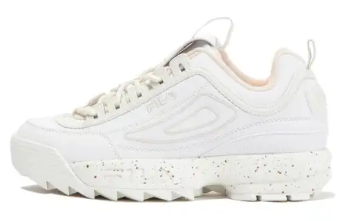 FILA Spoilers 2 Splash Abrasion Resistant Breathable Low top Casual Shoes Women's White Pink