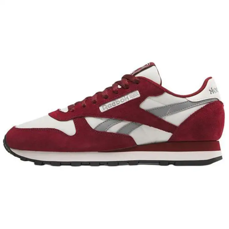 Reebok Classic Leather Soft And Comfortable Low top Casual Shoes Unisex Red