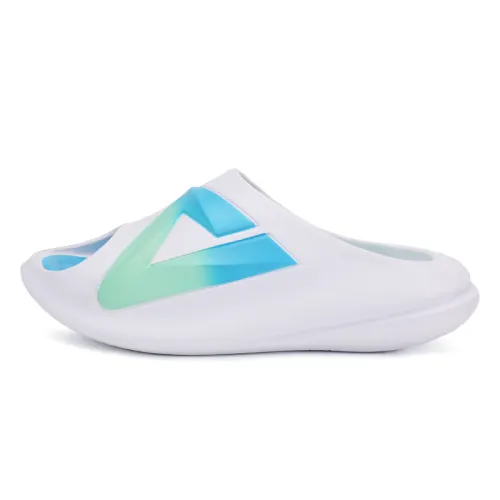 PEAK Taichi Chubby Slippers Comfortable Slip Resistant Abrasion Resistant Slide Slippers Unisex Blue Green