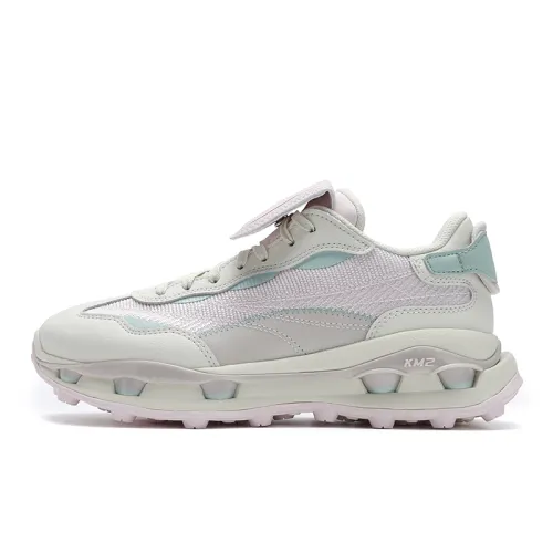 FILA KM2 Abrasion Resistant Breathable Low top Casual Shoes Women's Pink White