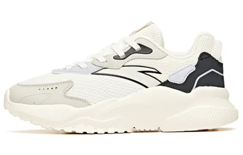 Anta Life Collection Cushioning Slip Resistant Abrasion Resistant Low top Athletic Shoes Women's White Gray Black